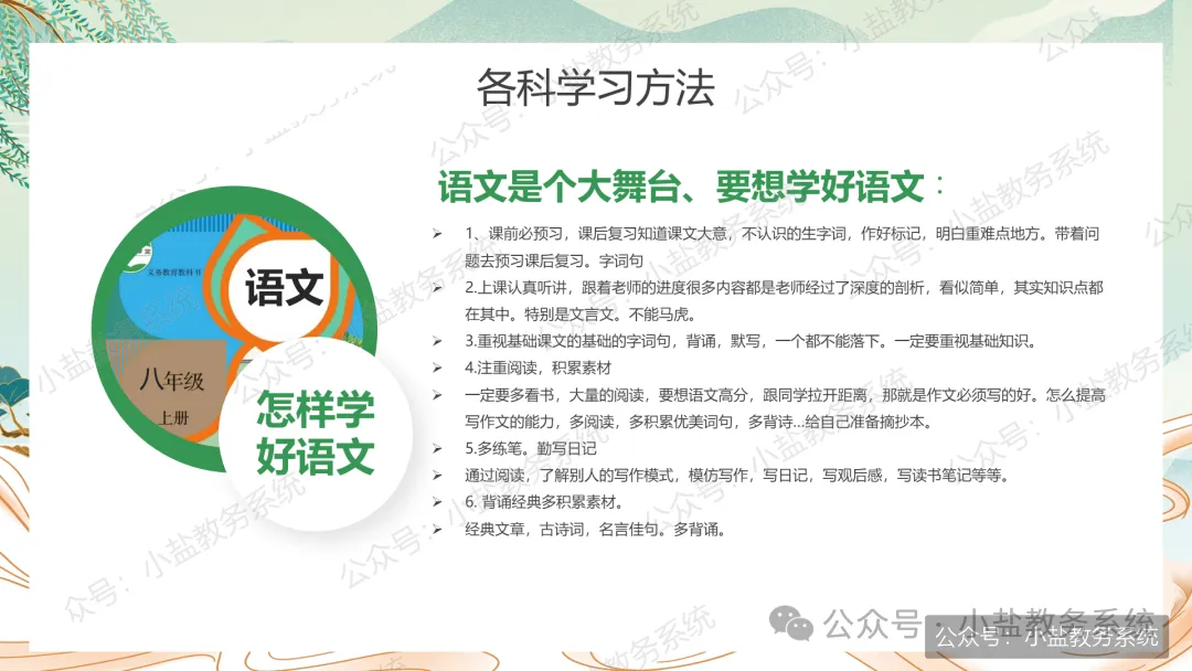 初二期中家长会仪式感:不负韶华,追逐人间理想【37页PPT】-第24张图片-四季读书网