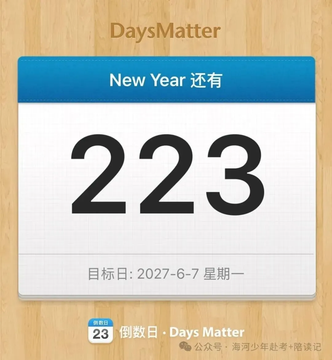 高考倒计时223天,惜时笃行,全力以赴-第1张图片-四季读书网