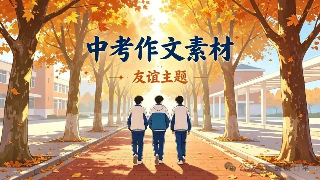 中考作文|友谊主题20组开头+结尾-第1张图片-四季读书网