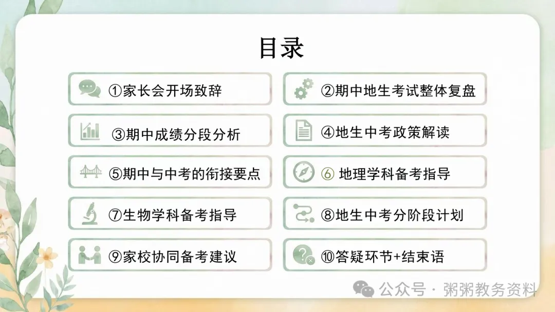 这份地生中考家长会PPT,让我少讲半小时废话,家长会后群里全是谢谢-第2张图片-四季读书网 这份地生中考家长会PPT,让我少讲半小时废话,家长会后群里全是谢谢-第2张图片-四季读书网