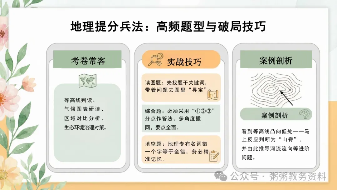 这份地生中考家长会PPT,让我少讲半小时废话,家长会后群里全是谢谢-第14张图片-四季读书网 这份地生中考家长会PPT,让我少讲半小时废话,家长会后群里全是谢谢-第14张图片-四季读书网