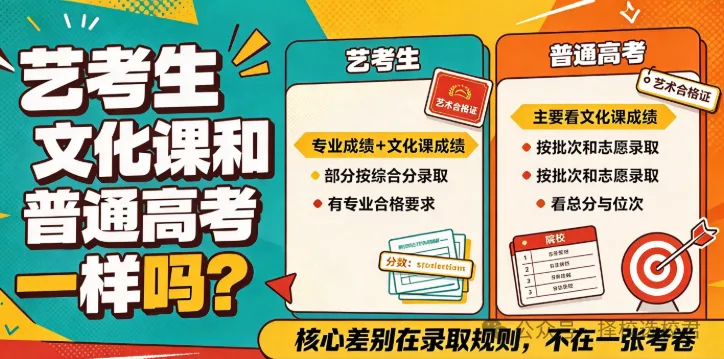 艺考生文化课和普通高考一样吗?-第1张图片-四季读书网 艺考生文化课和普通高考一样吗?-第1张图片-四季读书网