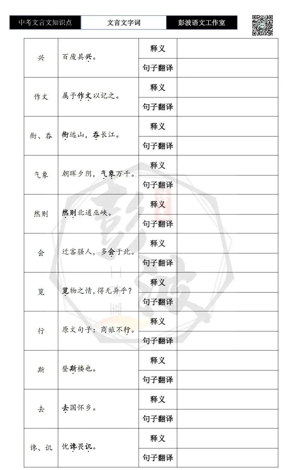 【中考文言文专项】07重点实词-九年级上自测(2元)-第9张图片-四季读书网 【中考文言文专项】07重点实词-九年级上自测(2元)-第9张图片-四季读书网