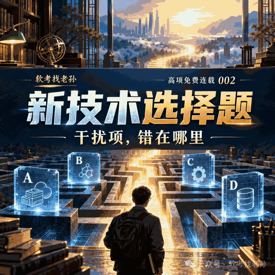 2027高项免费连载·第002篇:真题速评(一):新技术板块的选择题,干扰项是怎么造出来的-第1张图片-四季读书网