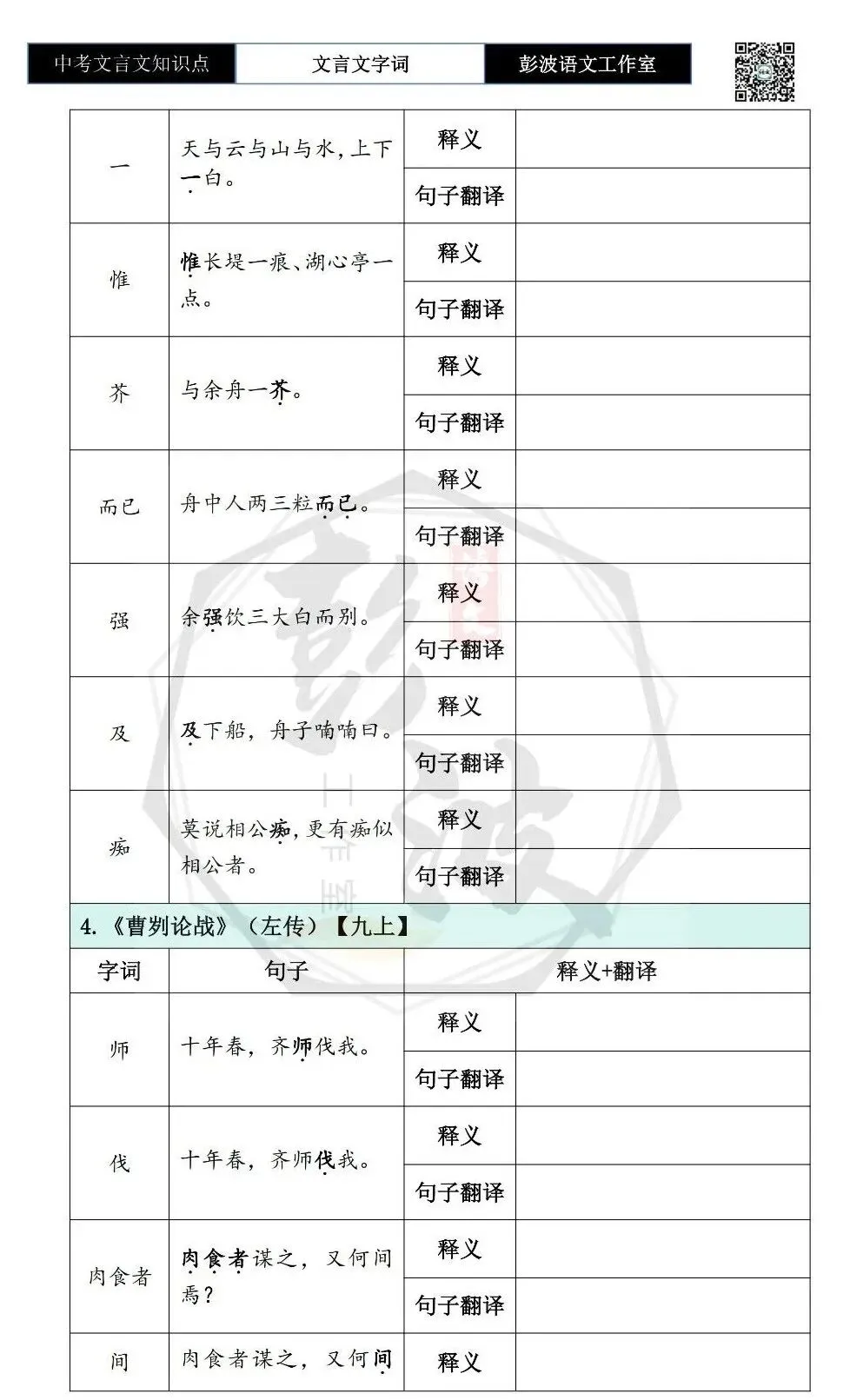 【中考文言文专项】07重点实词-九年级上自测(2元)-第16张图片-四季读书网 【中考文言文专项】07重点实词-九年级上自测(2元)-第16张图片-四季读书网