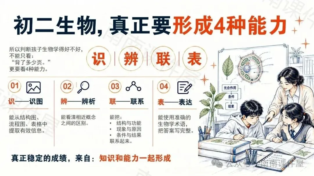(初二期中生物)初二生物,开始真正考验“会不会学”-第11张图片-四季读书网