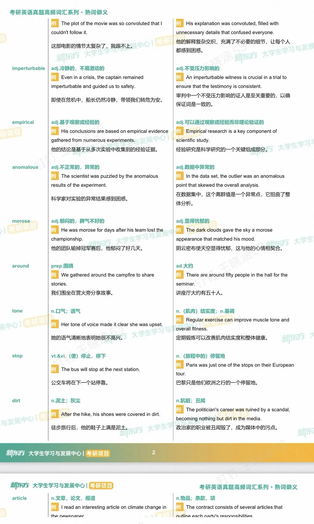 考研英语一/二真题熟词僻义,阅读必考点整理!-第3张图片-四季读书网