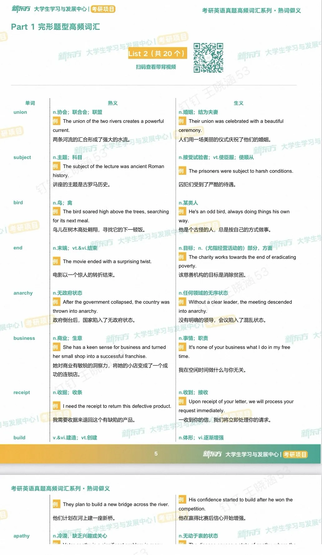 考研英语一/二真题熟词僻义,阅读必考点整理!-第4张图片-四季读书网