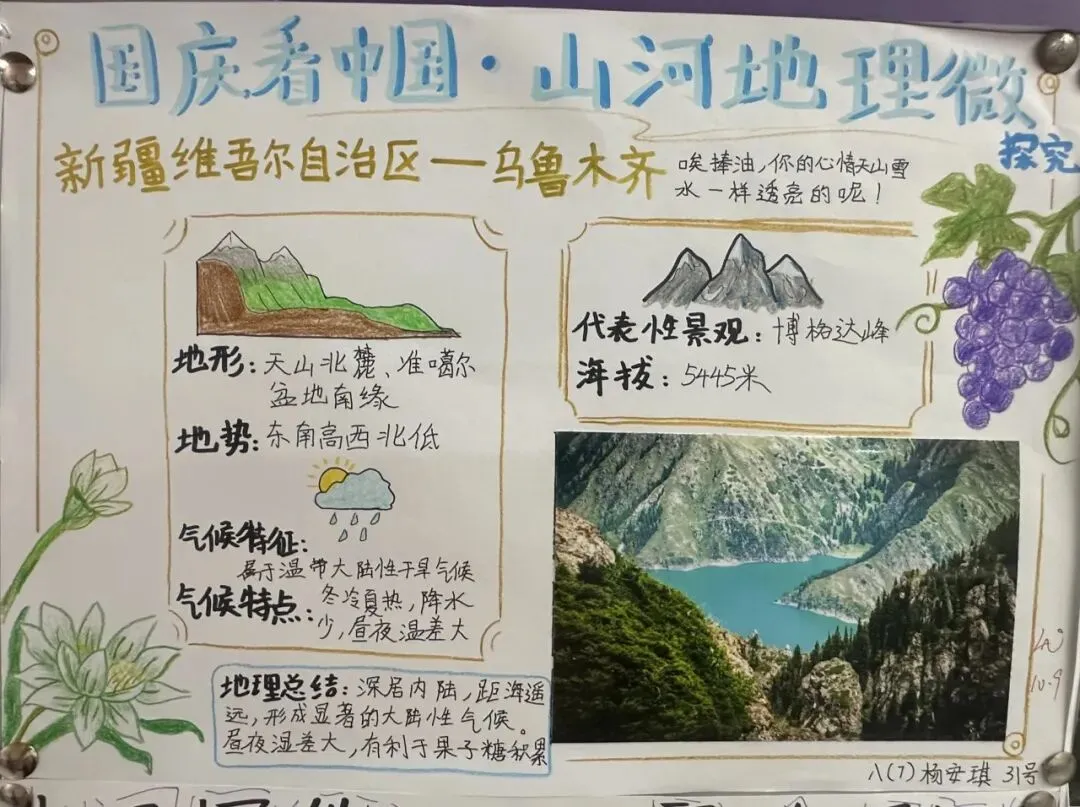 把山河当作课本——初一初二的国庆作业,长这样-第13张图片-四季读书网