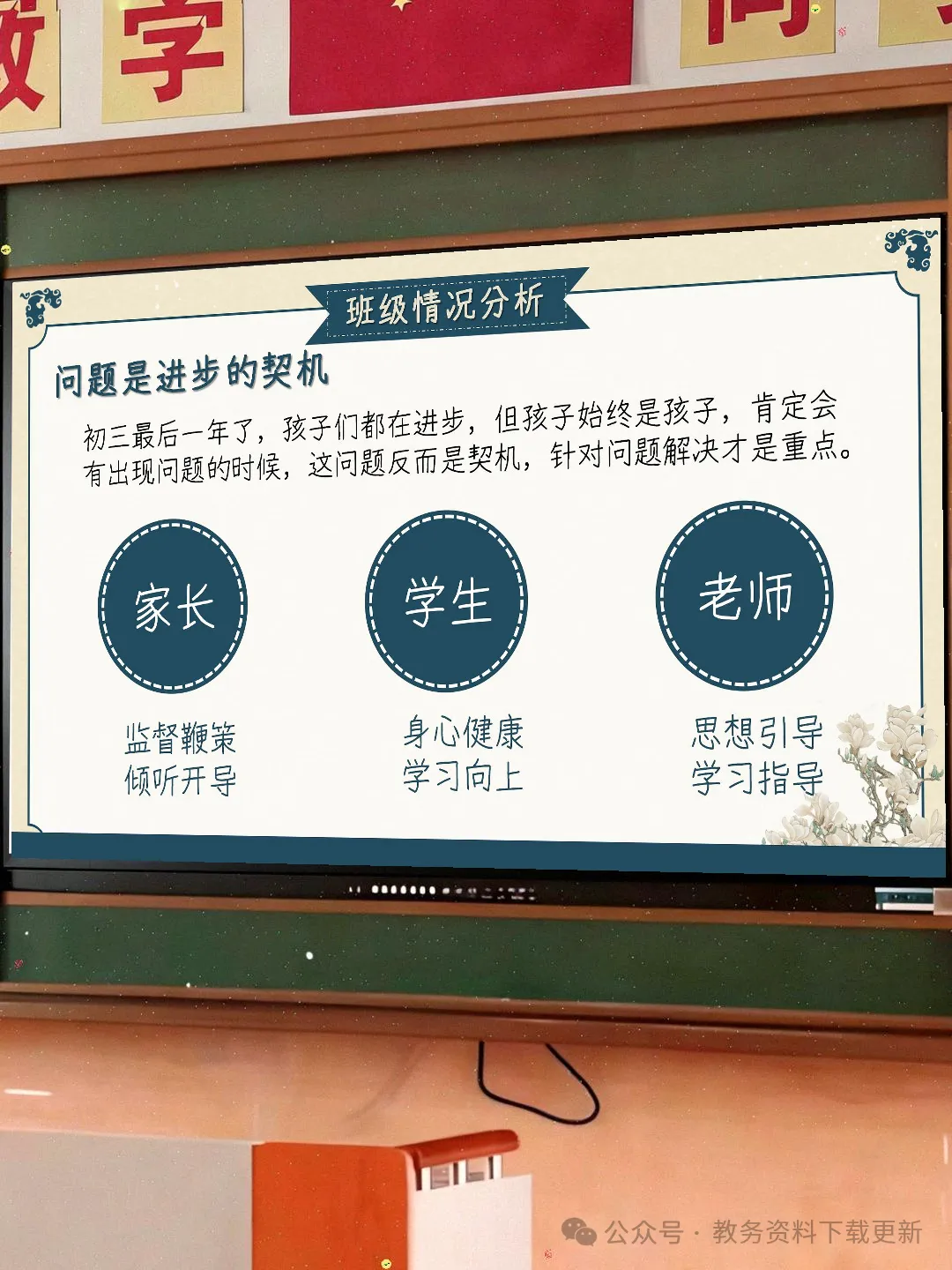 初三九年级期中家长会PPT课件:初三已至 同心共赴-共69页含发言稿可修改编辑-第14张图片-四季读书网