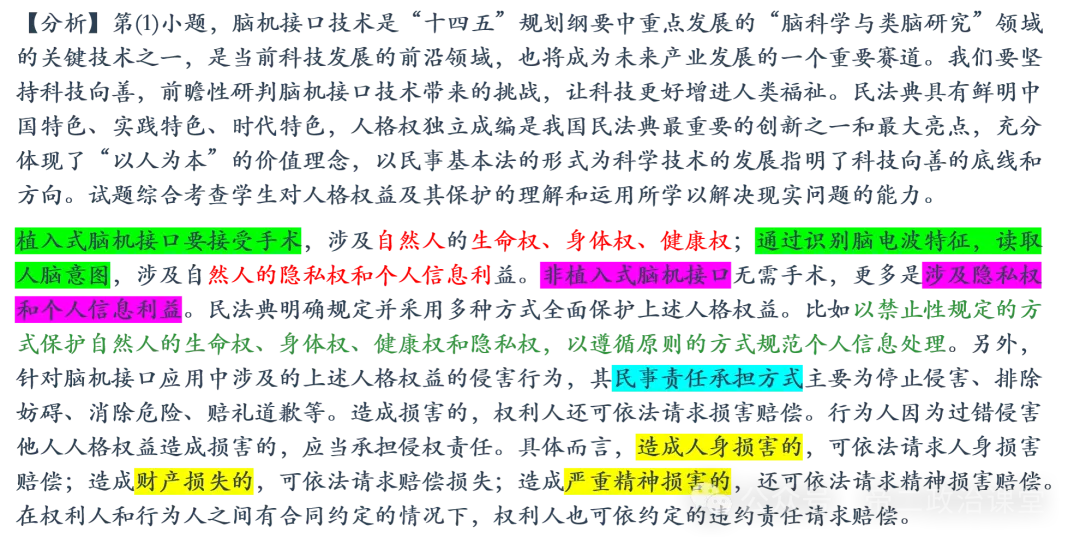 【告别十月】作业中的高考主观题分析20261028-第3张图片-四季读书网