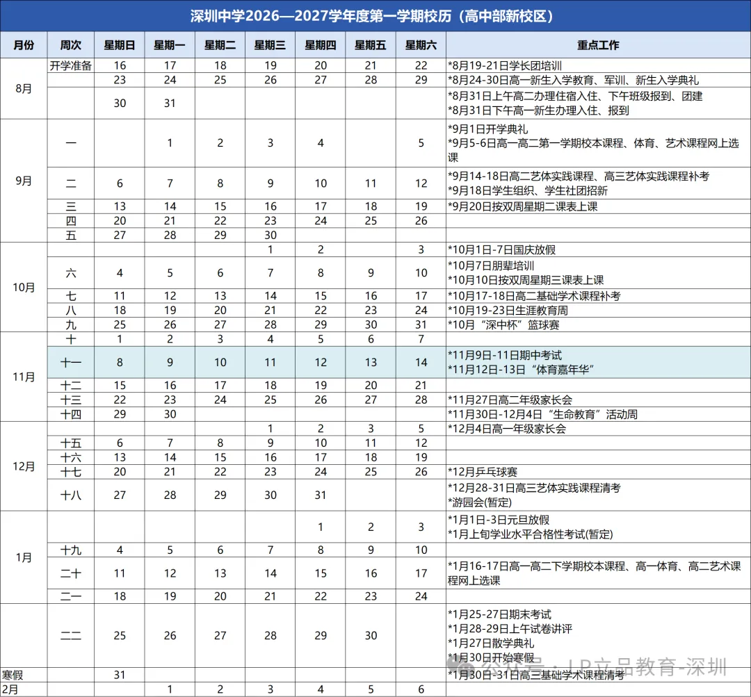 2026年秋季深圳多区初高中期中考时间出炉!-第20张图片-四季读书网 2026年秋季深圳多区初高中期中考时间出炉!-第20张图片-四季读书网
