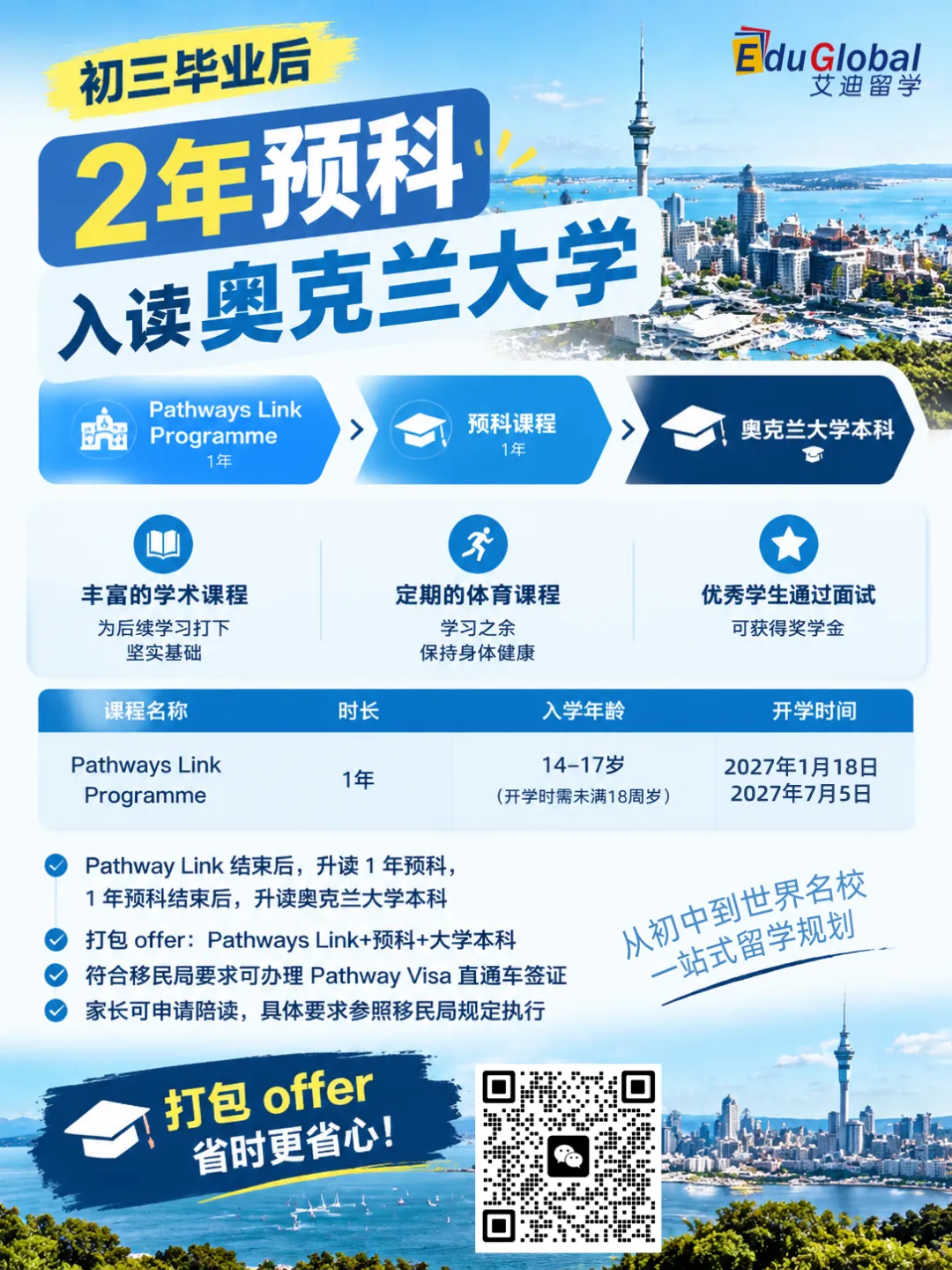 初三毕业如何升读奥克兰大学?预科招生官10月29日直播解读-第3张图片-四季读书网