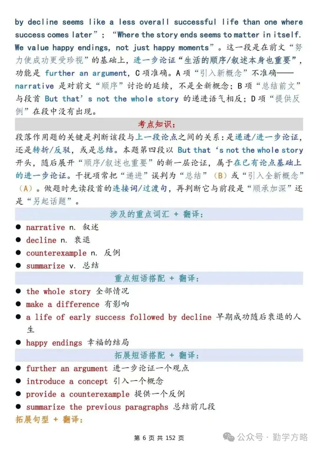 一篇笔记从全国真题中带你背诵高中英语重点词汇&高频短语&核心句型-第6张图片-四季读书网