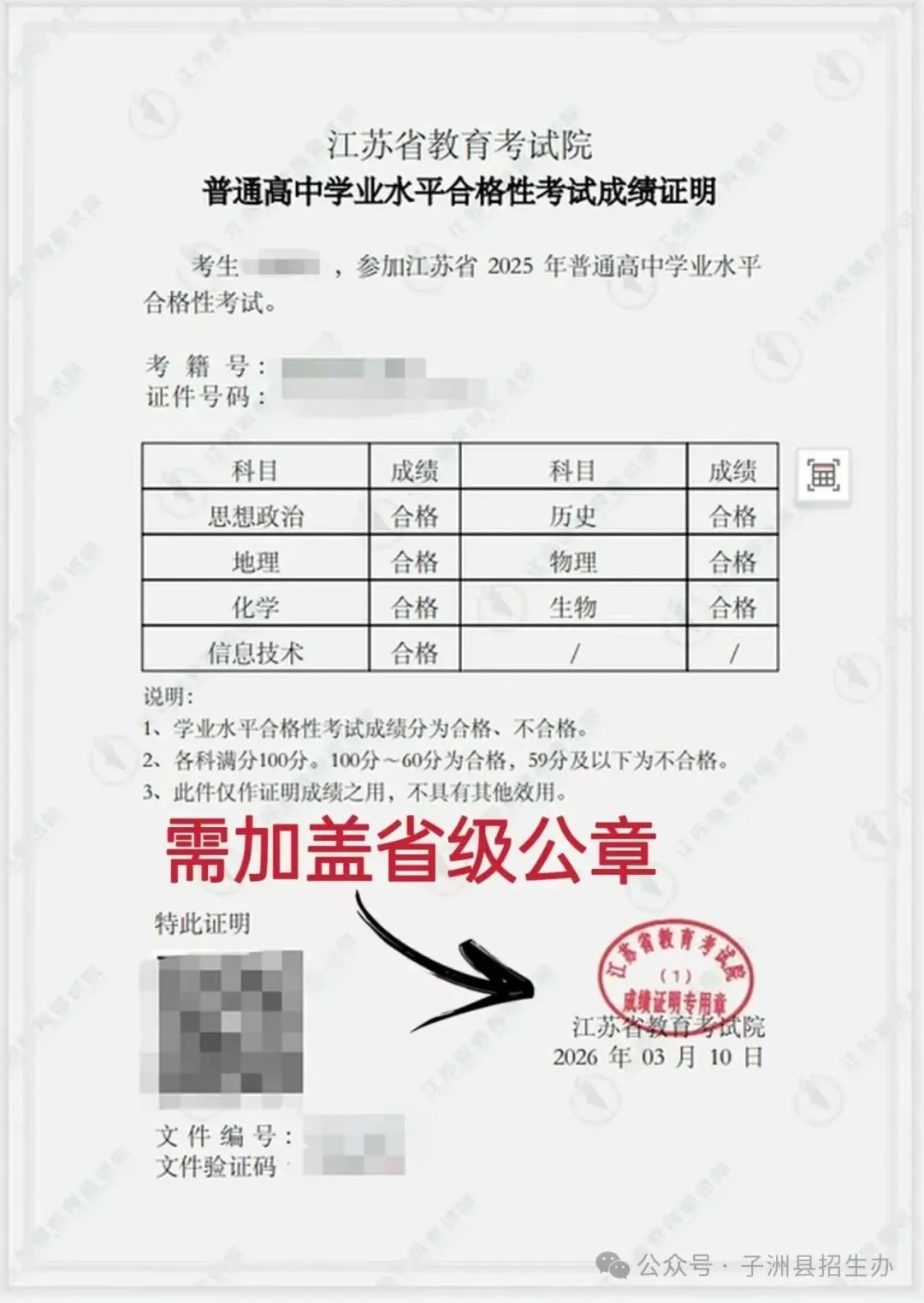 【高考】子洲县2027年普通高等学校招生考试报名通知-第6张图片-四季读书网