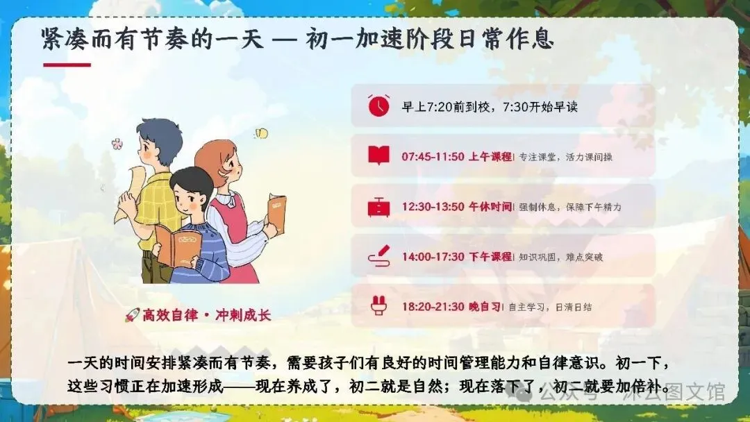 初一七年级教师班主任老师期中家长会ppt课件:初一加速期 期中不是终点 是蓄力突围-第10张图片-四季读书网