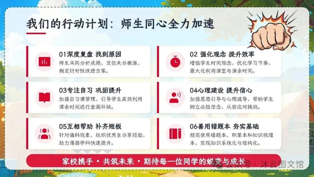 初一七年级教师班主任老师期中家长会ppt课件:初一加速期 期中不是终点 是蓄力突围-第27张图片-四季读书网