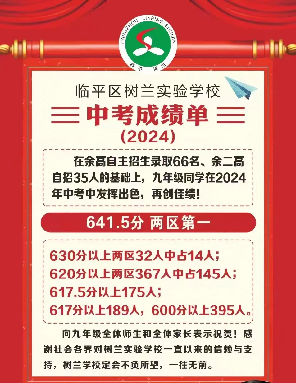 临平高中“生源摇篮”!中考成绩全区内名列前茅!-第5张图片-四季读书网