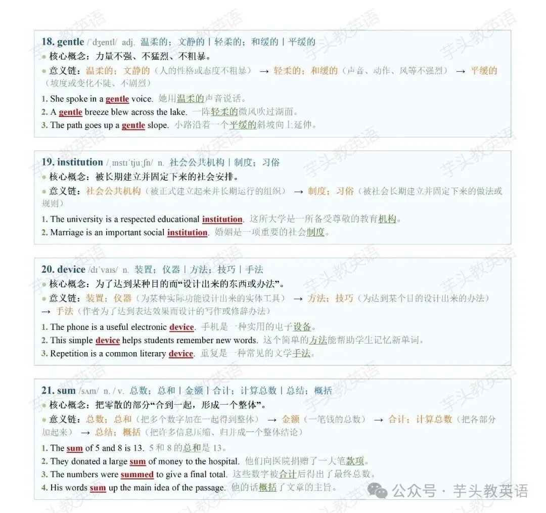 高考阅读最难的,往往不是生词,而是这些“熟词”|我把课本单词的一词多义,重新整理了一遍-第4张图片-四季读书网