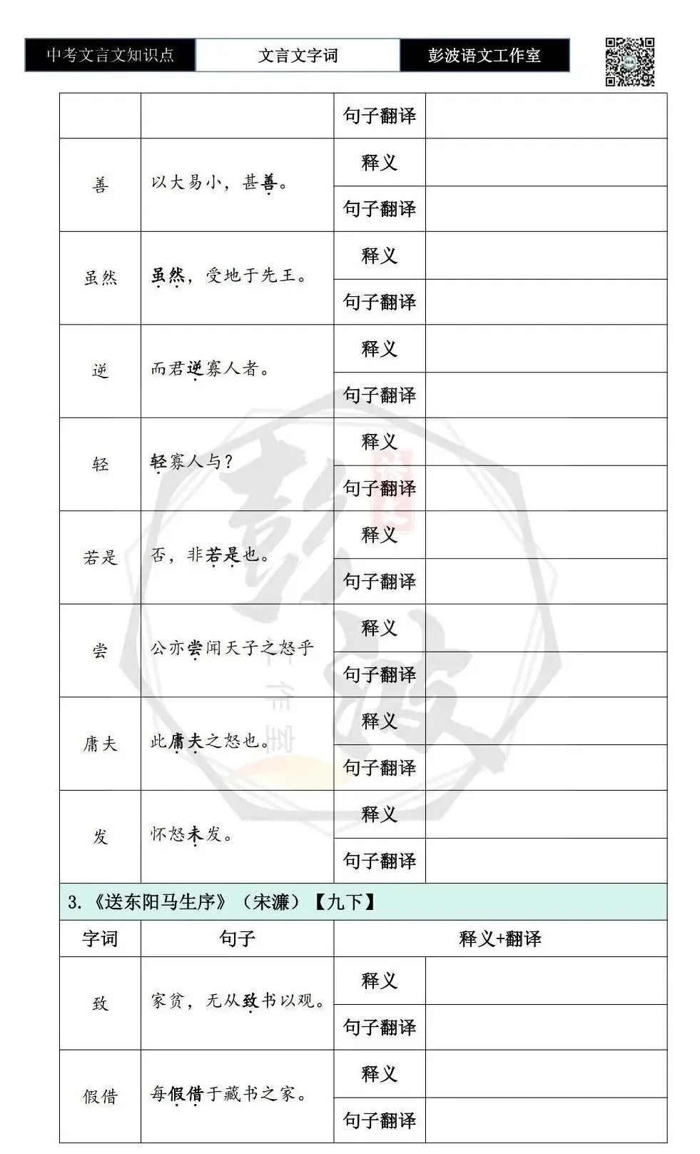 【中考文言文专项】08重点实词-九年级下自测(2元)-第10张图片-四季读书网 【中考文言文专项】08重点实词-九年级下自测(2元)-第10张图片-四季读书网