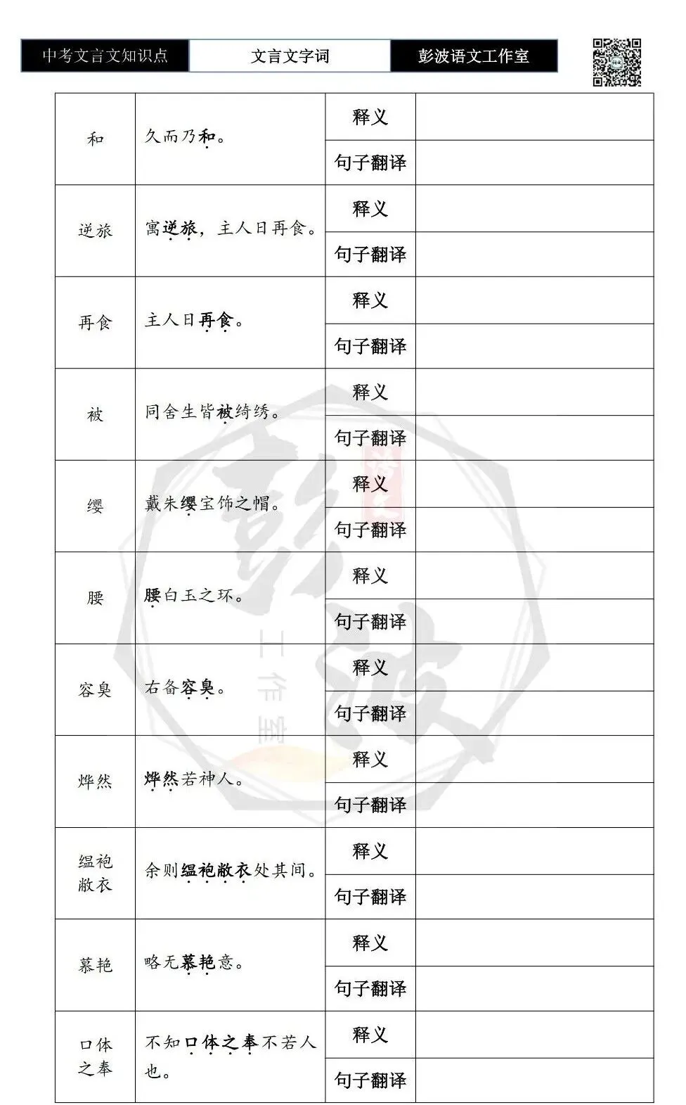【中考文言文专项】08重点实词-九年级下自测(2元)-第13张图片-四季读书网 【中考文言文专项】08重点实词-九年级下自测(2元)-第13张图片-四季读书网