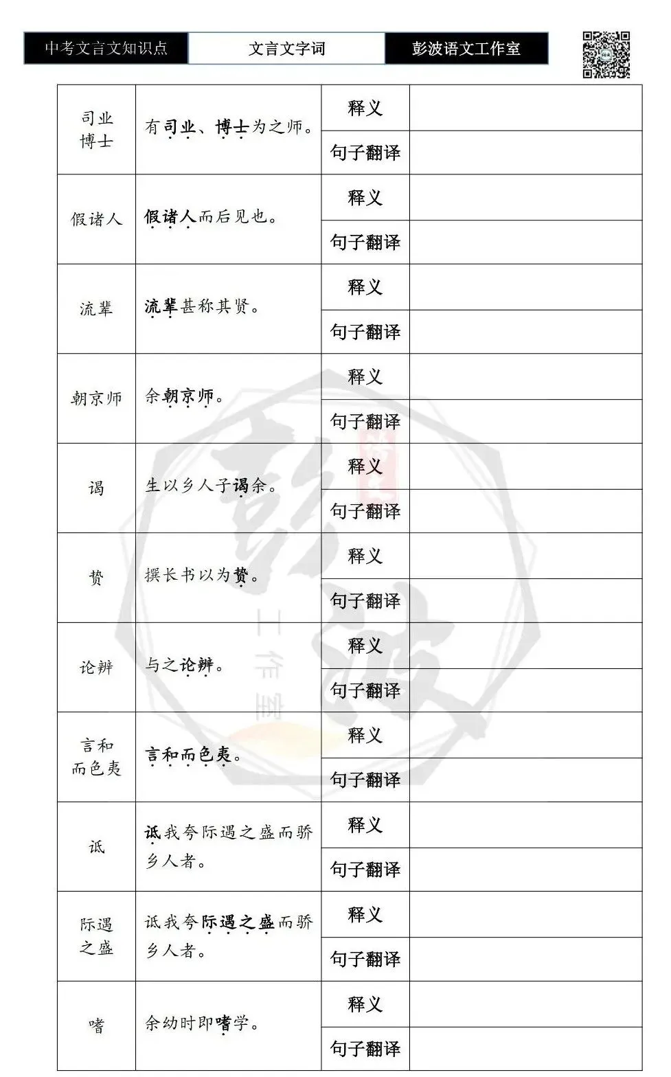 【中考文言文专项】08重点实词-九年级下自测(2元)-第15张图片-四季读书网 【中考文言文专项】08重点实词-九年级下自测(2元)-第15张图片-四季读书网