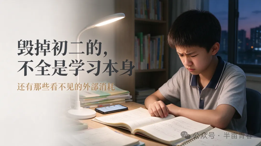 毁掉初二的,不全是学习本身,还有看不见的外部消耗-第2张图片-四季读书网 毁掉初二的,不全是学习本身,还有看不见的外部消耗-第2张图片-四季读书网
