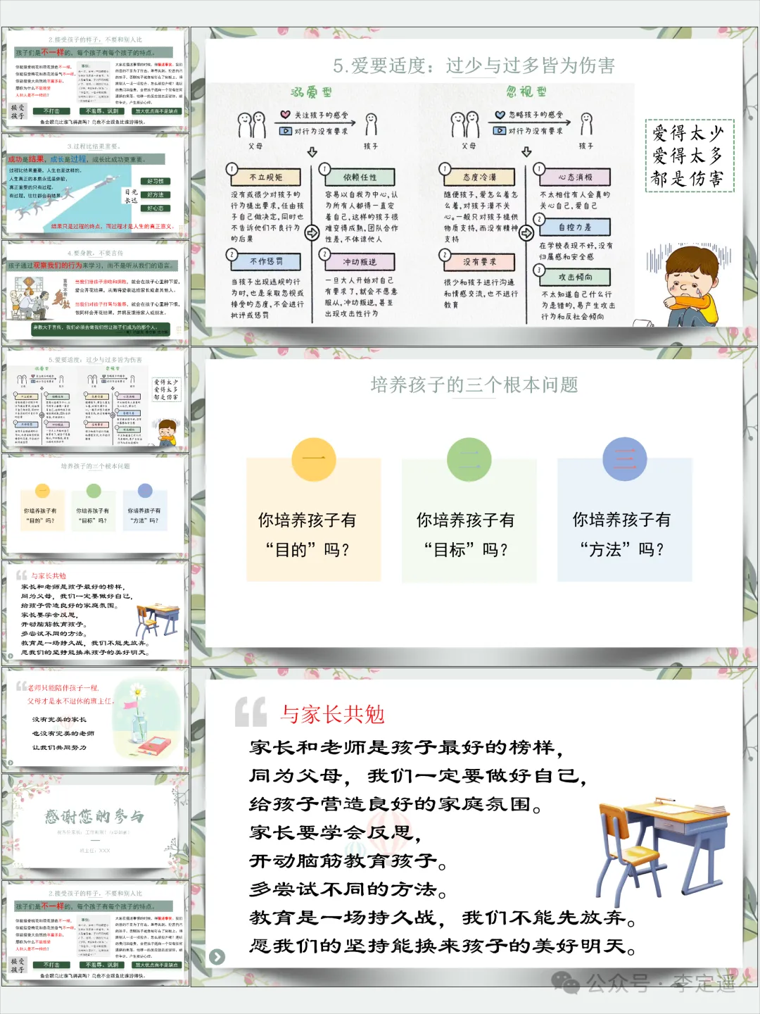 初二期中家长会PPT(含发言稿):初二转折,塑造未来-第17张图片-四季读书网