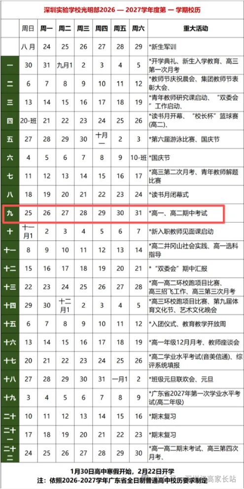 深圳初高中期中考何时开始?附往年真题领取!-第10张图片-四季读书网