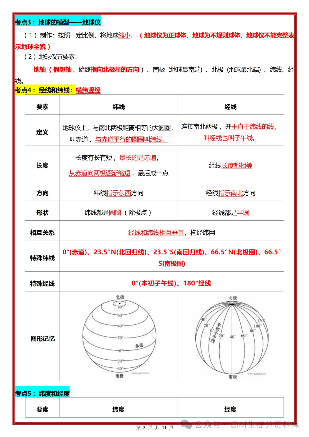【初一】新版七年级上册地理期中必背考点知识点复习汇总,完整版可打印(2026)-第4张图片-四季读书网 【初一】新版七年级上册地理期中必背考点知识点复习汇总,完整版可打印(2026)-第4张图片-四季读书网