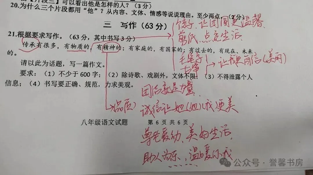 初二话题作文|以“传承”为话题,别只写《传承》!好标题第一眼抓住阅卷老师-第2张图片-四季读书网