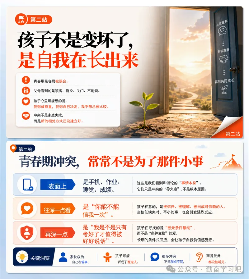 初一升初二初一七年级期末家长会《初二会拉开差距,也会奖励愿意调整的人》PPT课件+发言稿-第4张图片-四季读书网