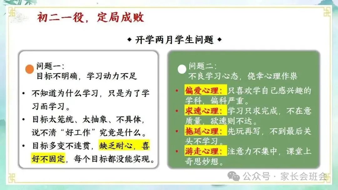 初二上期中家长会ppt:家校同心,共赴星光.(含发言稿)-第9张图片-四季读书网