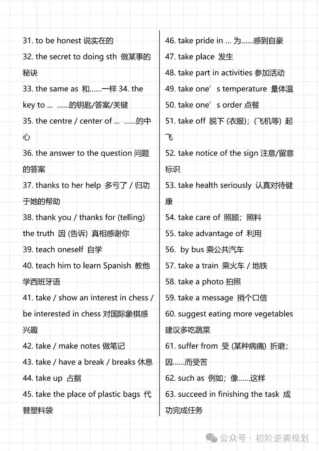 【收藏必备】【2026新版】中考英语新课标重点短语搭配!电子打印版!-第3张图片-四季读书网