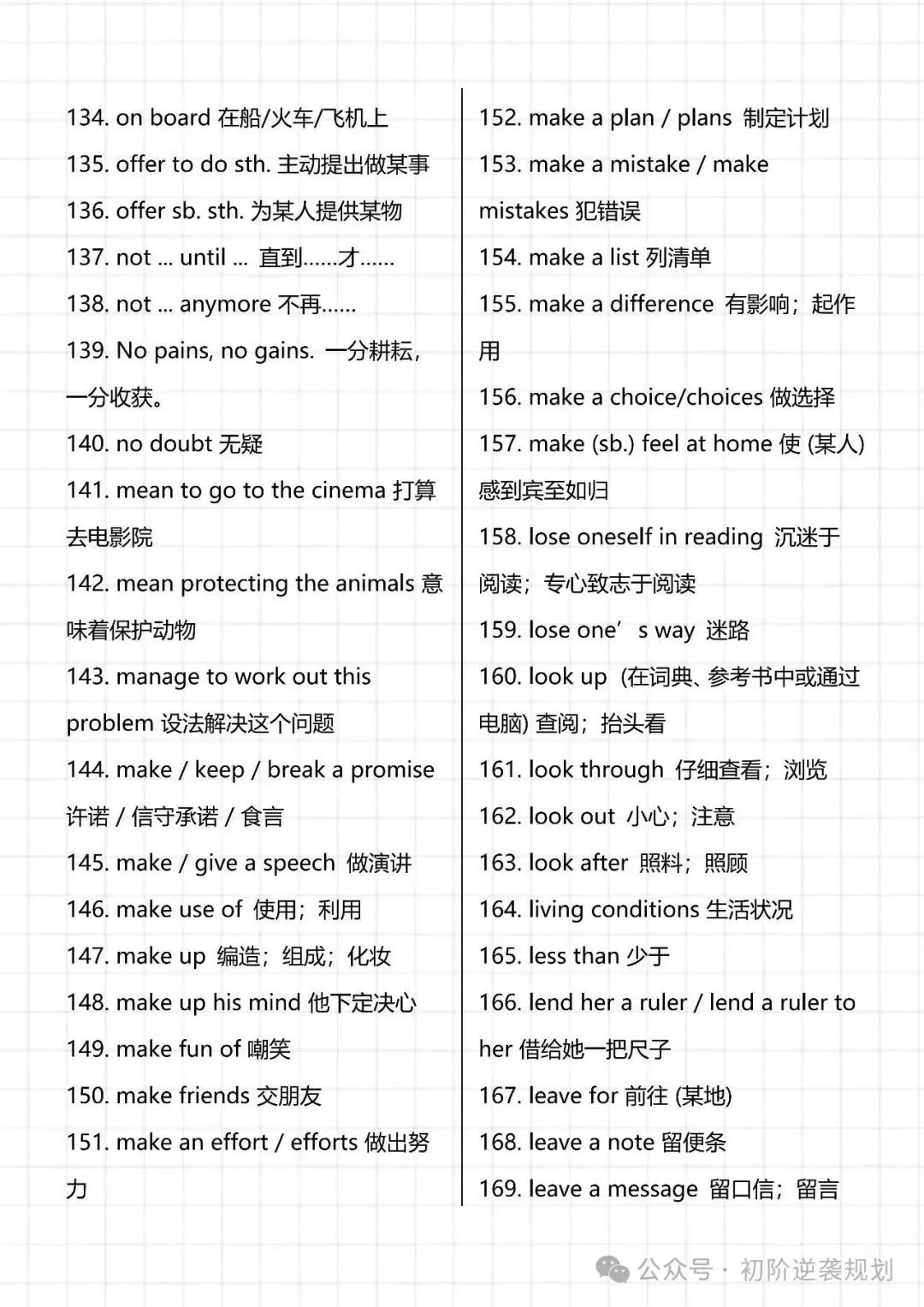 【收藏必备】【2026新版】中考英语新课标重点短语搭配!电子打印版!-第6张图片-四季读书网