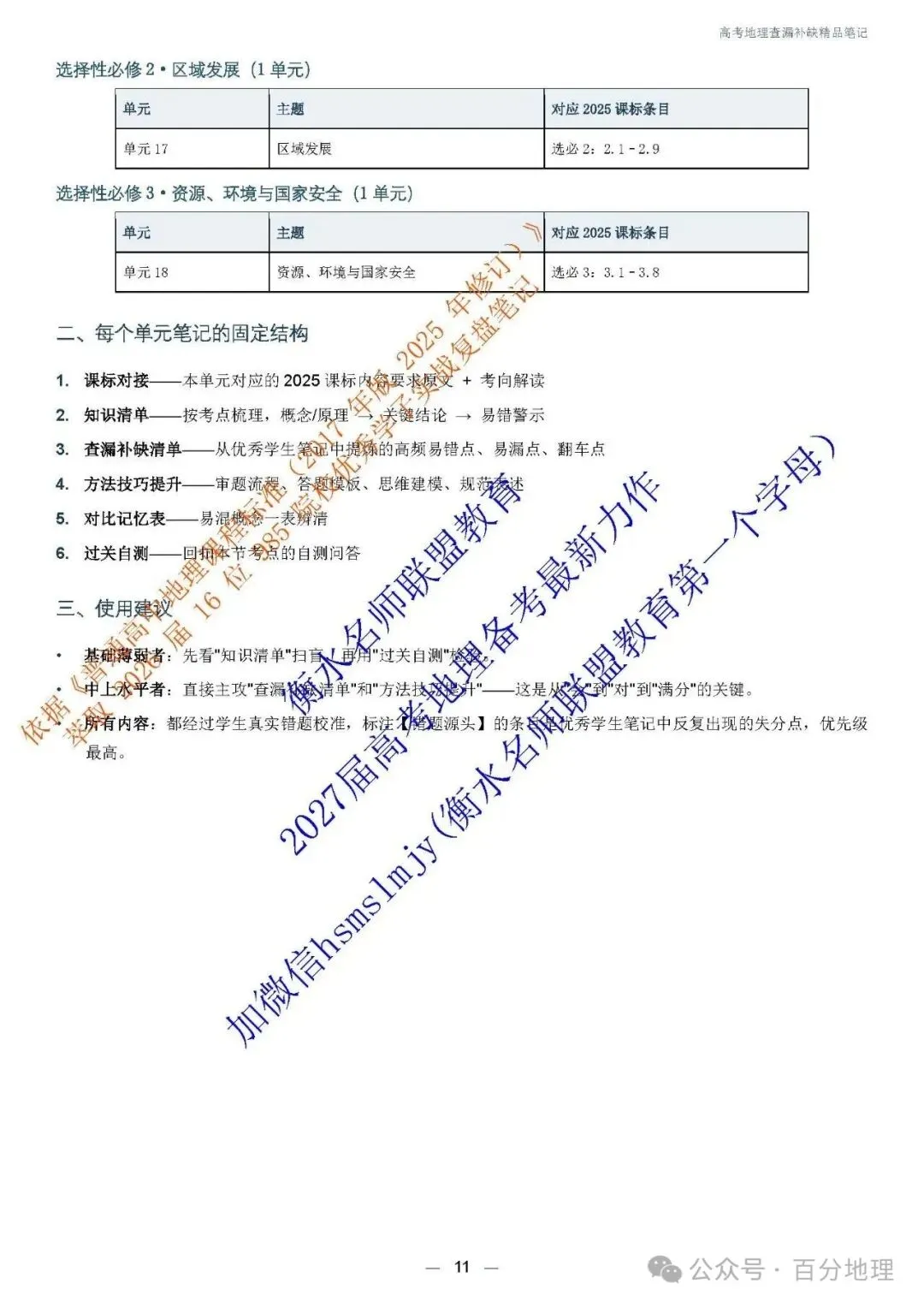 2027 届高考地理查漏补缺精品笔记 今天开始发货!-第12张图片-四季读书网