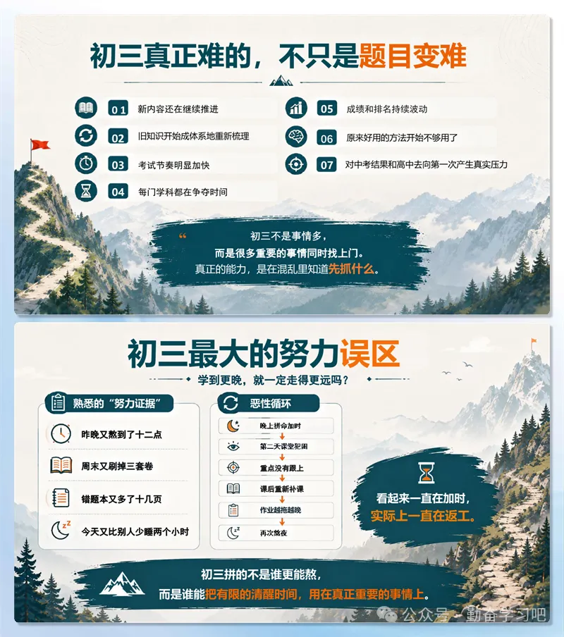 【7228】初三九年级上学期开学第一课《初三拼的到底是什么》PPT课件+发言稿-第6张图片-四季读书网