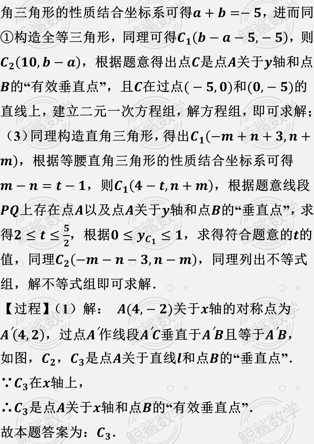 初二数学 | 期中压轴题(新定义)考前训练(学员培优)附答案解析(家长版样例)-第13张图片-四季读书网