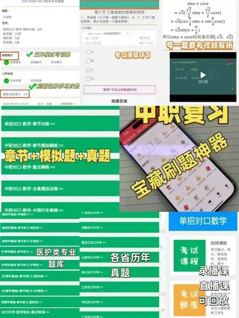 四川中职单招数学|历年真题考点深度拆解,备考少走弯路【文末领】-第5张图片-四季读书网 四川中职单招数学|历年真题考点深度拆解,备考少走弯路【文末领】-第5张图片-四季读书网