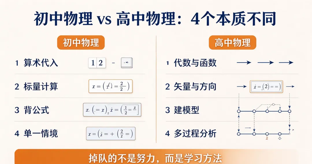初三物理满分,高一直接不及格?青岛高一物理全年避坑规划-第2张图片-四季读书网