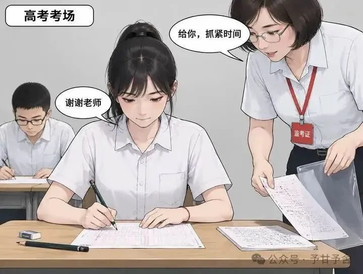 高考最后25分钟,深圳一姑娘举手:老师,我要换答题卡.全考场抬头.她淡定接过新卡刷刷重写,收卷铃响长出一口气:还好,那道大题终于-第3张图片-四季读书网