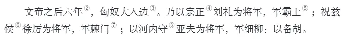 初二(上)必背内容注音(七)《周亚夫军细柳》-第3张图片-四季读书网 初二(上)必背内容注音(七)《周亚夫军细柳》-第3张图片-四季读书网