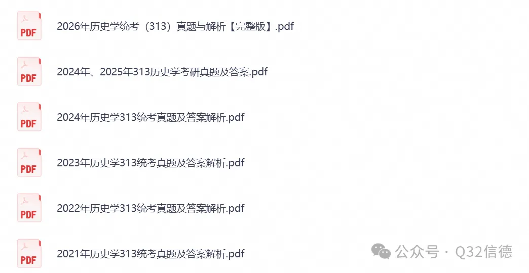 【考研试卷】2026年【历史学313】考研真题试卷含历年真题试卷及答案解析,PDF可打印-第1张图片-四季读书网