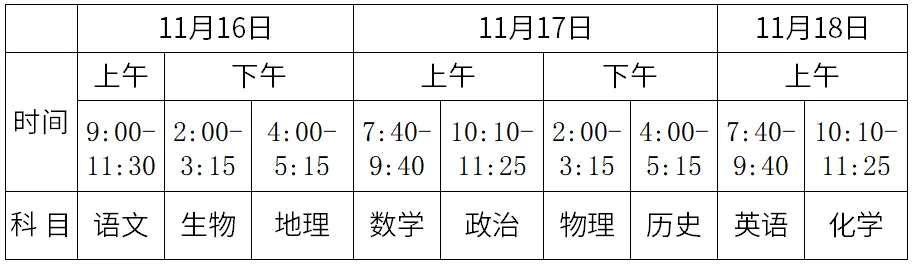 最早下周开考!各地高中期中考时间安排出炉!-第8张图片-四季读书网