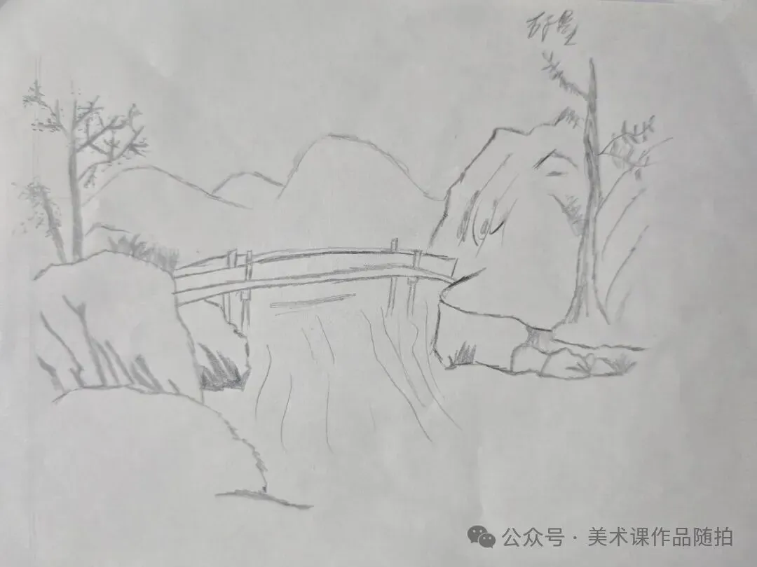 初二12班美术课堂《中国山水画——传移模写》-第7张图片-四季读书网