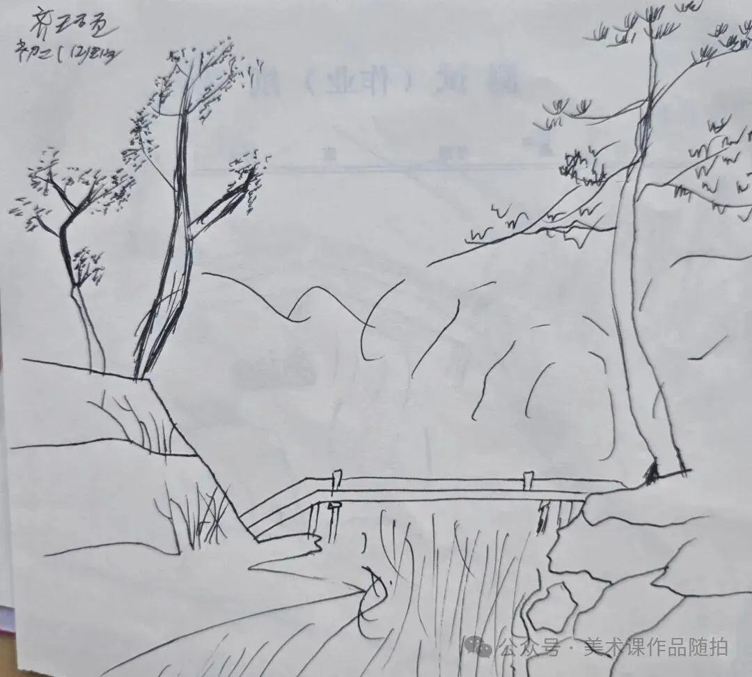 初二12班美术课堂《中国山水画——传移模写》-第26张图片-四季读书网