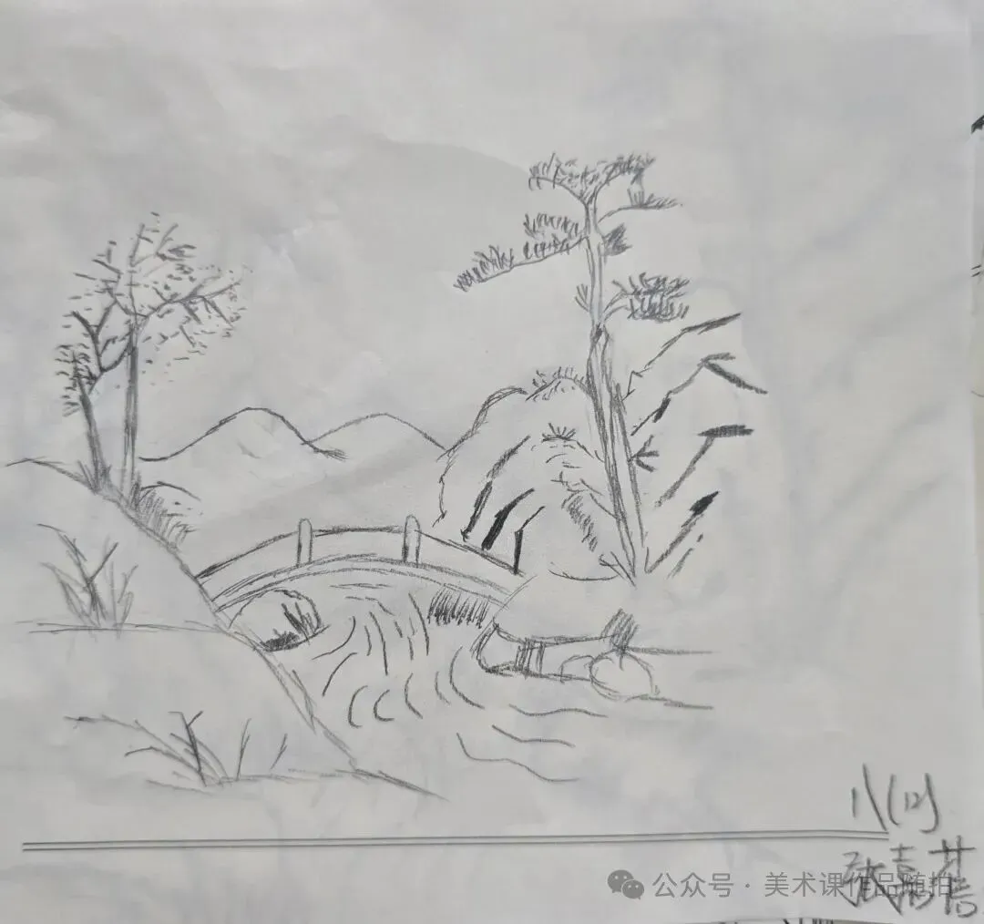 初二12班美术课堂《中国山水画——传移模写》-第35张图片-四季读书网
