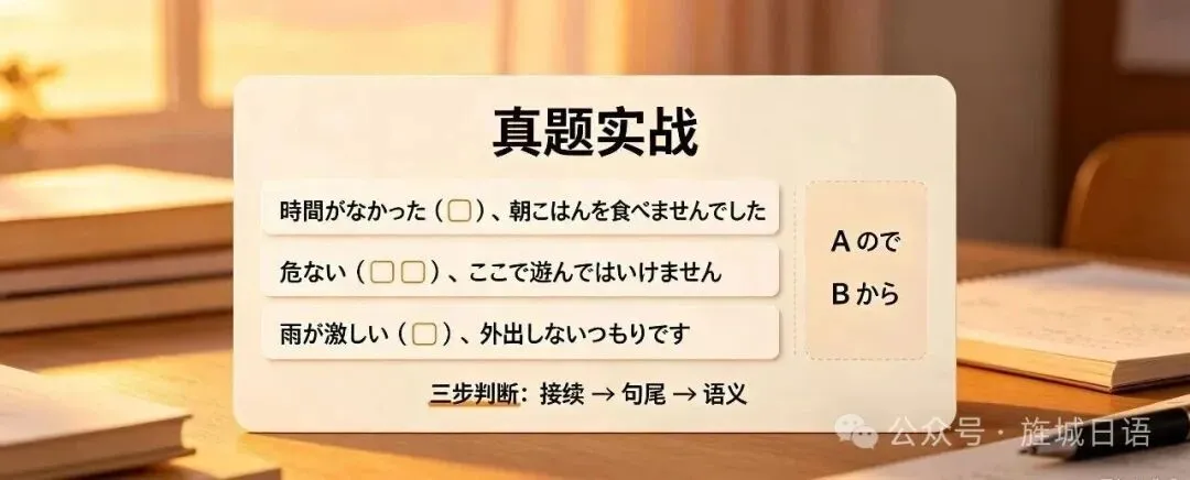 高考日语必考|から・ので「原因区别」一次吃透!90%考生易错点全覆盖-第4张图片-四季读书网