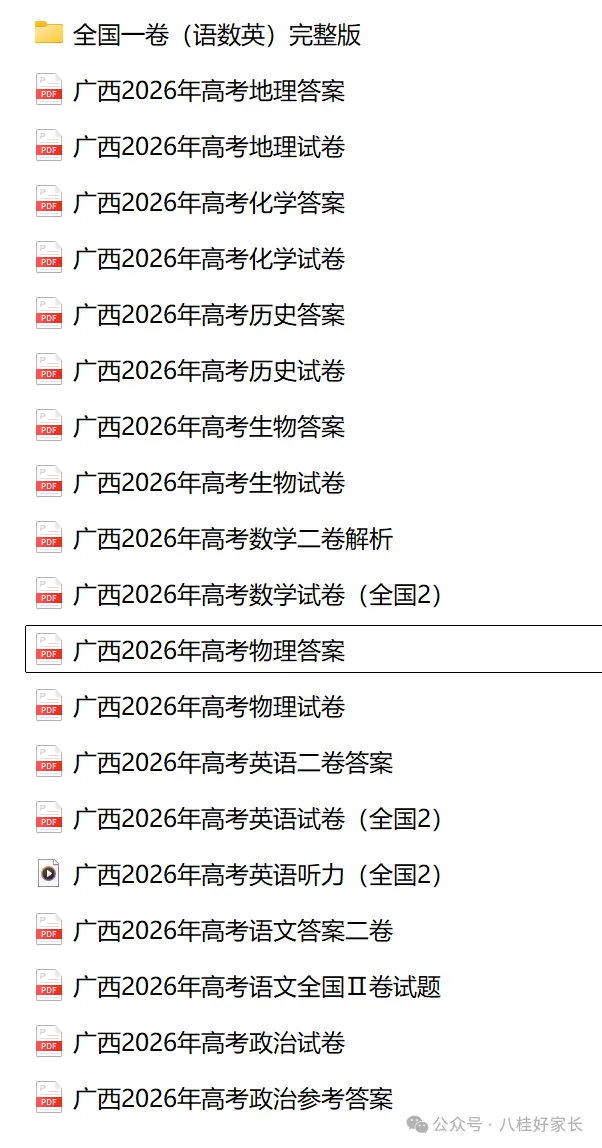 【高考真题】广西2026年高考真题及参考答案-第2张图片-四季读书网