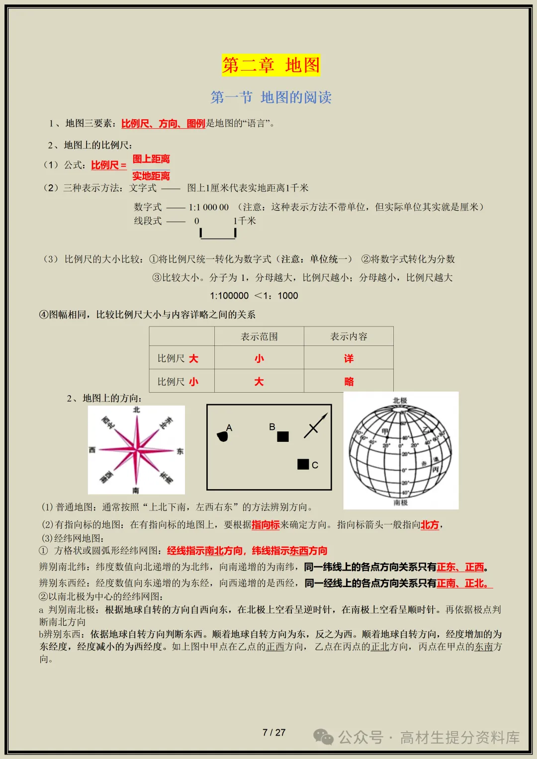 【初一】新版七年级上册地理全册知识点梳理归纳总结背诵版,完整版可打印(2026)-第8张图片-四季读书网 【初一】新版七年级上册地理全册知识点梳理归纳总结背诵版,完整版可打印(2026)-第8张图片-四季读书网